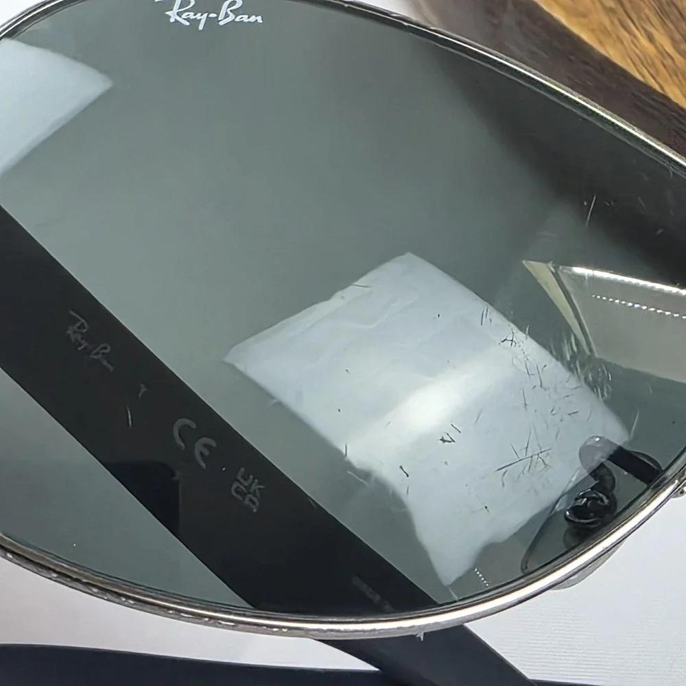 Ray-Ban RB 3471 Sunglasses Mens One Size Black Gray Tinted Metal Shield 004/71